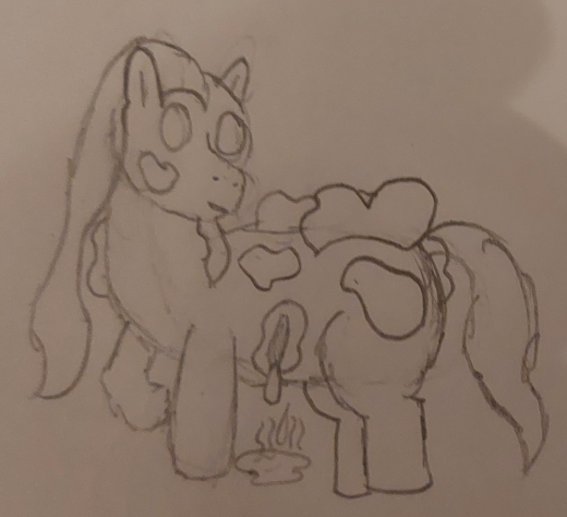 A Pustule glances over its shoulder, one of its blister sacs torn open and leaking acid.